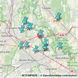 Mappa Via dei Patrioti, 21058 Solbiate Olona VA, Italia (3.674)