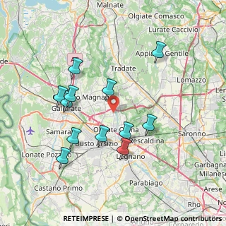 Mappa Via dei Patrioti, 21058 Solbiate Olona VA, Italia (7.2525)