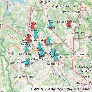 Mappa Via dei Patrioti, 21058 Solbiate Olona VA, Italia (6.15286)