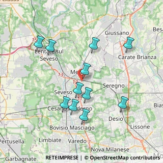 Mappa Via Udine, 20821 Meda MB, Italia (3.67909)