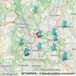 Mappa Via Udine, 20821 Meda MB, Italia (4.65846)