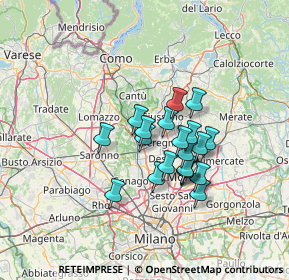 Mappa Via Udine, 20821 Meda MB, Italia (10.0935)