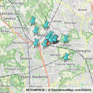 Mappa Via Udine, 20821 Meda MB, Italia (1.05071)