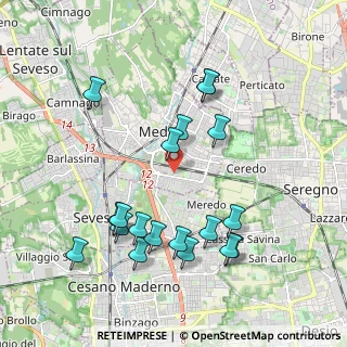 Mappa Via Udine, 20821 Meda MB, Italia (2.05684)