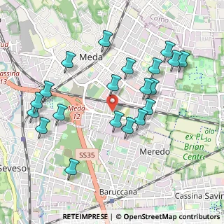 Mappa Via Udine, 20821 Meda MB, Italia (1.0265)