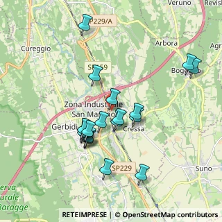 Mappa Via Borgomanero, 28012 Cressa NO, Italia (1.737)