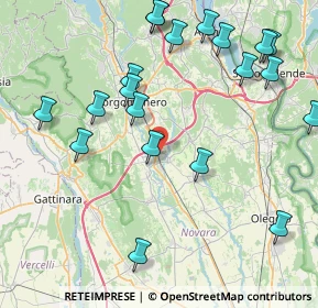 Mappa Via Borgomanero, 28012 Cressa NO, Italia (9.6615)