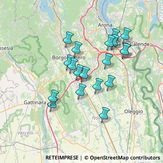 Mappa Via Borgomanero, 28012 Cressa NO, Italia (6.61684)