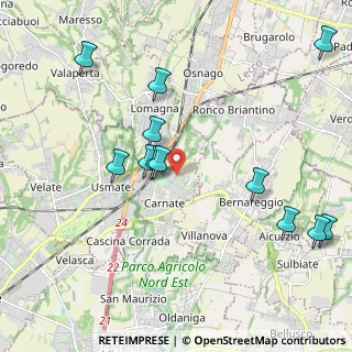 Mappa Via Fornace, 20866 Carnate MB, Italia (2.23417)
