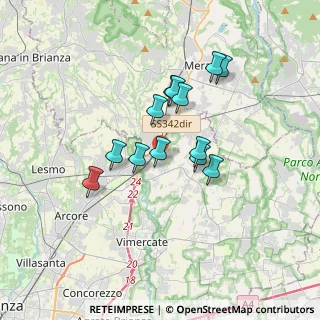 Mappa Via Fornace, 20866 Carnate MB, Italia (2.77615)