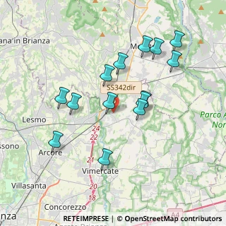 Mappa Via Fornace, 20866 Carnate MB, Italia (3.58571)