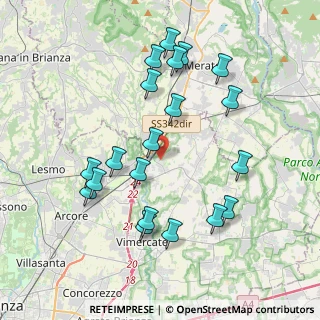 Mappa Via Fornace, 20866 Carnate MB, Italia (3.992)