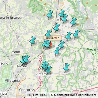 Mappa Via Fornace, 20866 Carnate MB, Italia (3.7985)