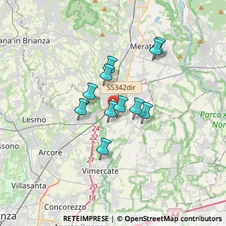 Mappa Via Fornace, 20866 Carnate MB, Italia (2.60273)
