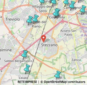 Mappa Via Cevedale, 24040 Stezzano BG, Italia (3.39789)