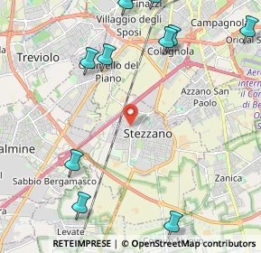 Mappa Via Cevedale, 24040 Stezzano BG, Italia (3.22429)