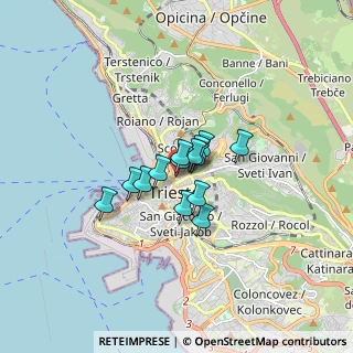 Mappa Via San Francesco D'Assisi, 34133 Trieste TS, Italia (0.86714)