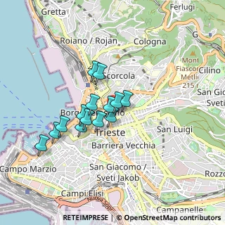 Mappa Via San Francesco D'Assisi, 34133 Trieste TS, Italia (0.65429)