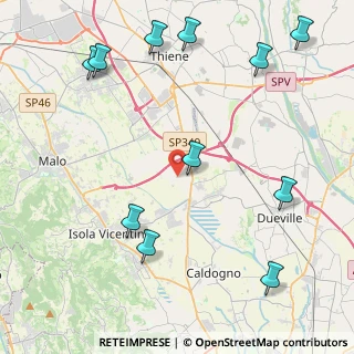 Mappa Via Cesare Battisti, 36030 Villaverla VI, Italia (5.48)