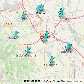 Mappa Via Cesare Battisti, 36030 Villaverla VI, Italia (4.72)
