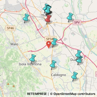 Mappa Via Cesare Battisti, 36030 Villaverla VI, Italia (5.25933)