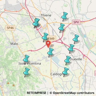 Mappa Via Cesare Battisti, 36030 Villaverla VI, Italia (4.255)