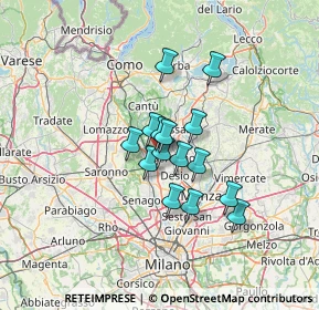 Mappa Via Gorizia, 20821 Meda MB, Italia (8.87667)