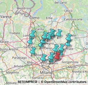 Mappa Via Gorizia, 20821 Meda MB, Italia (10.7635)