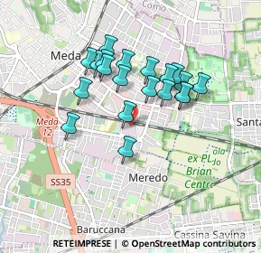 Mappa Via Gorizia, 20821 Meda MB, Italia (0.737)