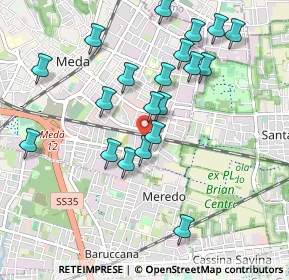 Mappa Via Gorizia, 20821 Meda MB, Italia (0.974)