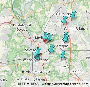 Mappa Via Gorizia, 20821 Meda MB, Italia (3.02909)