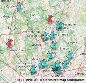 Mappa Via Gorizia, 20821 Meda MB, Italia (9.4865)