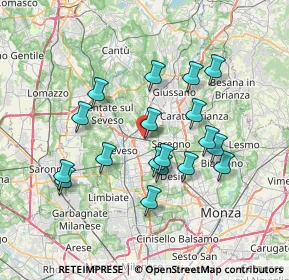 Mappa Via Gorizia, 20821 Meda MB, Italia (6.57944)