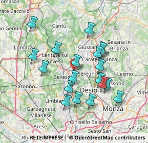 Mappa Via Gorizia, 20821 Meda MB, Italia (6.76895)