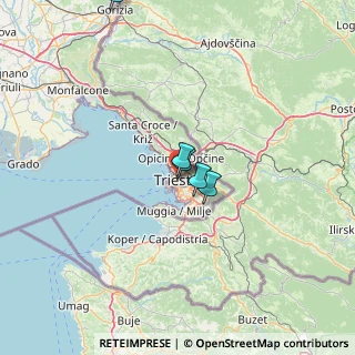 Mappa 34133 Trieste TS, Italia (37.75727)
