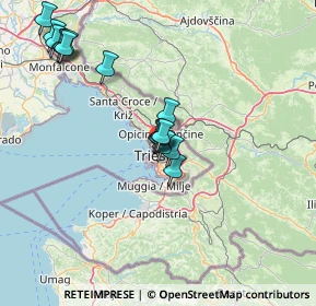 Mappa 34133 Trieste TS, Italia (14.31688)
