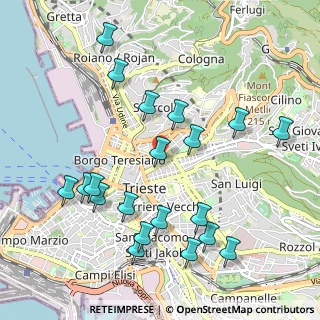 Mappa 34133 Trieste TS, Italia (1.106)