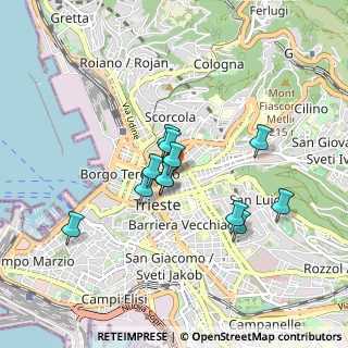 Mappa 34133 Trieste TS, Italia (0.68167)