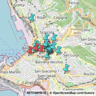 Mappa 34133 Trieste TS, Italia (0.5125)