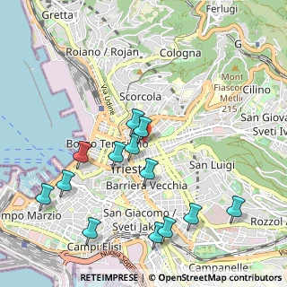 Mappa 34133 Trieste TS, Italia (1.10846)
