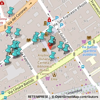 Mappa Via Gaetano Donizetti, 34125 Trieste TS, Italia (0.05417)