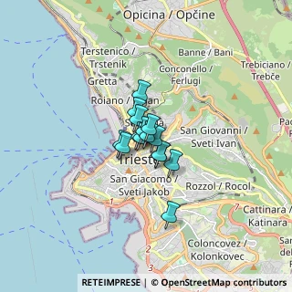Mappa 34133 Trieste TS, Italia (0.71067)