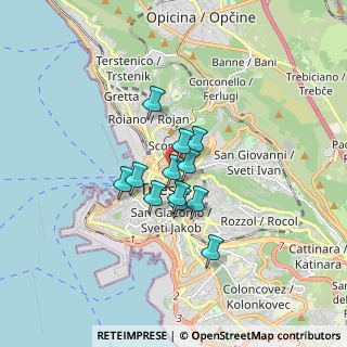 Mappa 34133 Trieste TS, Italia (1.06167)
