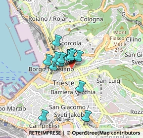 Mappa 34133 Trieste TS, Italia (0.54533)