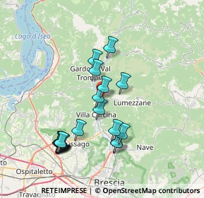 Mappa 25068, 25069 Sarezzo BS, Italia (7.2985)