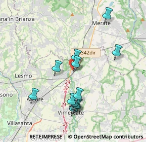 Mappa Via Dante Alighieri, 20866 Carnate MB, Italia (3.6825)