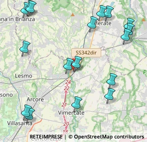Mappa Via Dante Alighieri, 20866 Carnate MB, Italia (5.47294)