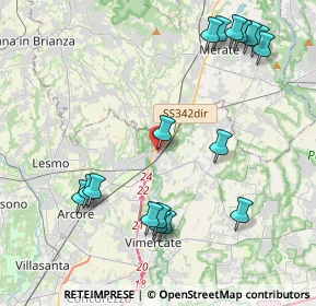 Mappa Via Dante Alighieri, 20866 Carnate MB, Italia (4.82235)