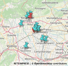 Mappa Via delle Forche, 35013 Cittadella PD, Italia (8.8675)