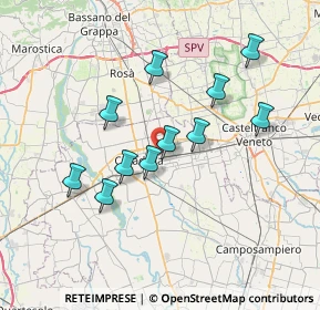 Mappa Via delle Forche, 35013 Cittadella PD, Italia (6.35)